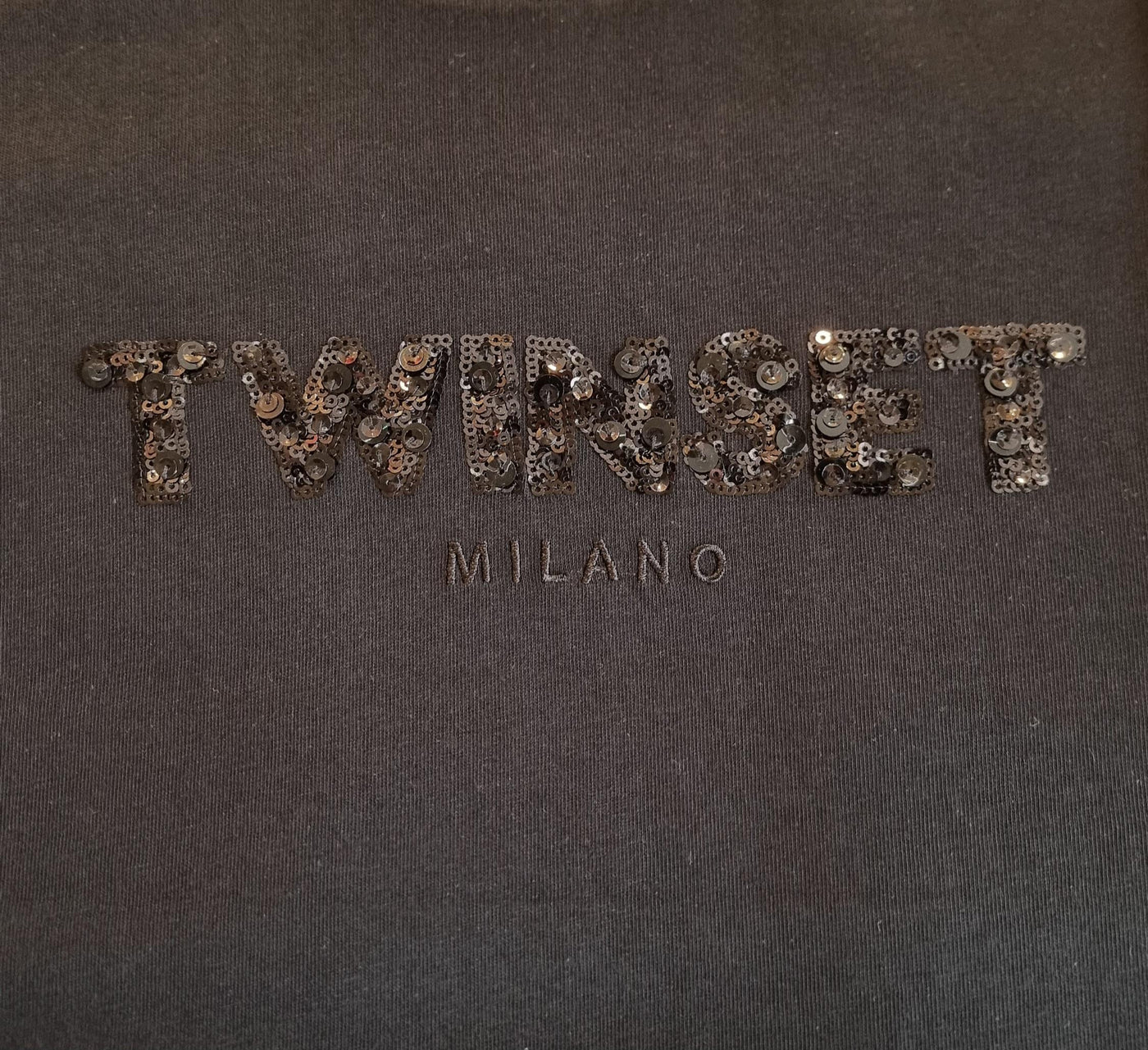 Twinset T-shirt con logo lettering ricamato