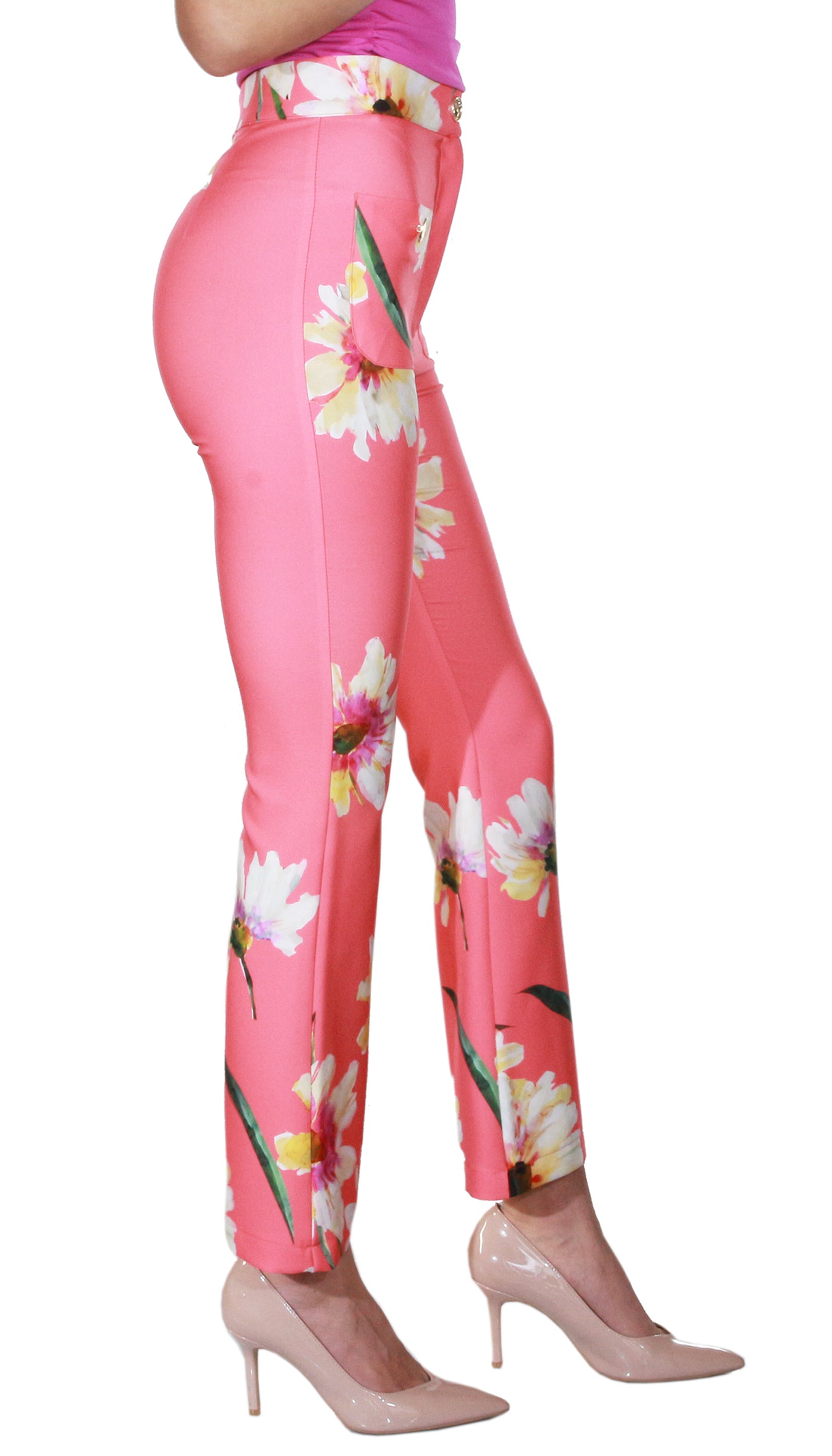 Denny Rose Pantalone stampa floreale