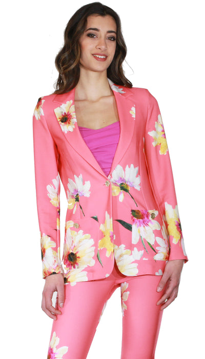 Denny Rose Blazer con stampa floreale