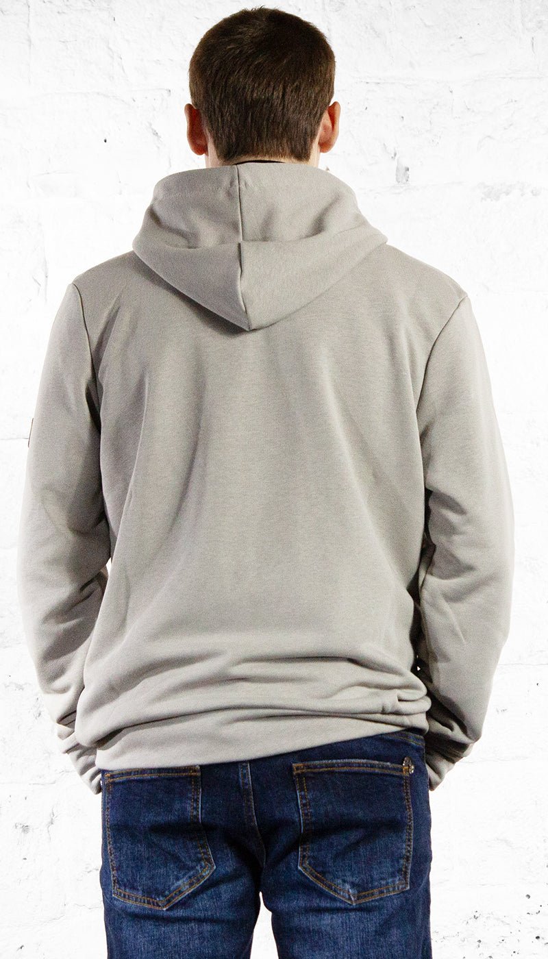 C'N'C Felpa grigia con zip con cappuccio Felpa - Boutique Luisa Trendy