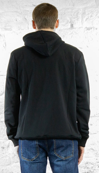 C'N'C Felpa nera con cappuccio in cotone Felpa - Boutique Luisa Trendy