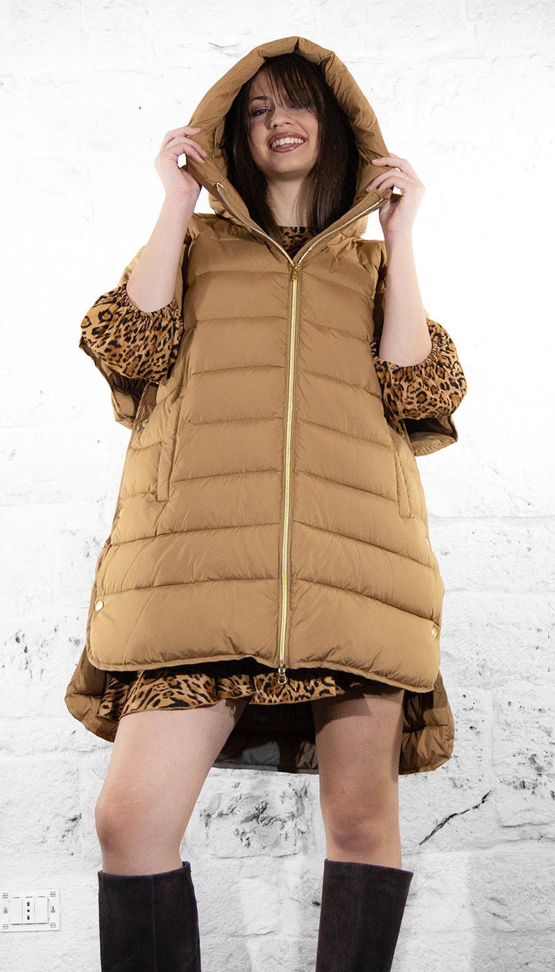 Conte Of Florence Cappa Piumino con cappuccio oversize Capispalla Donna - Boutique Luisa Trendy