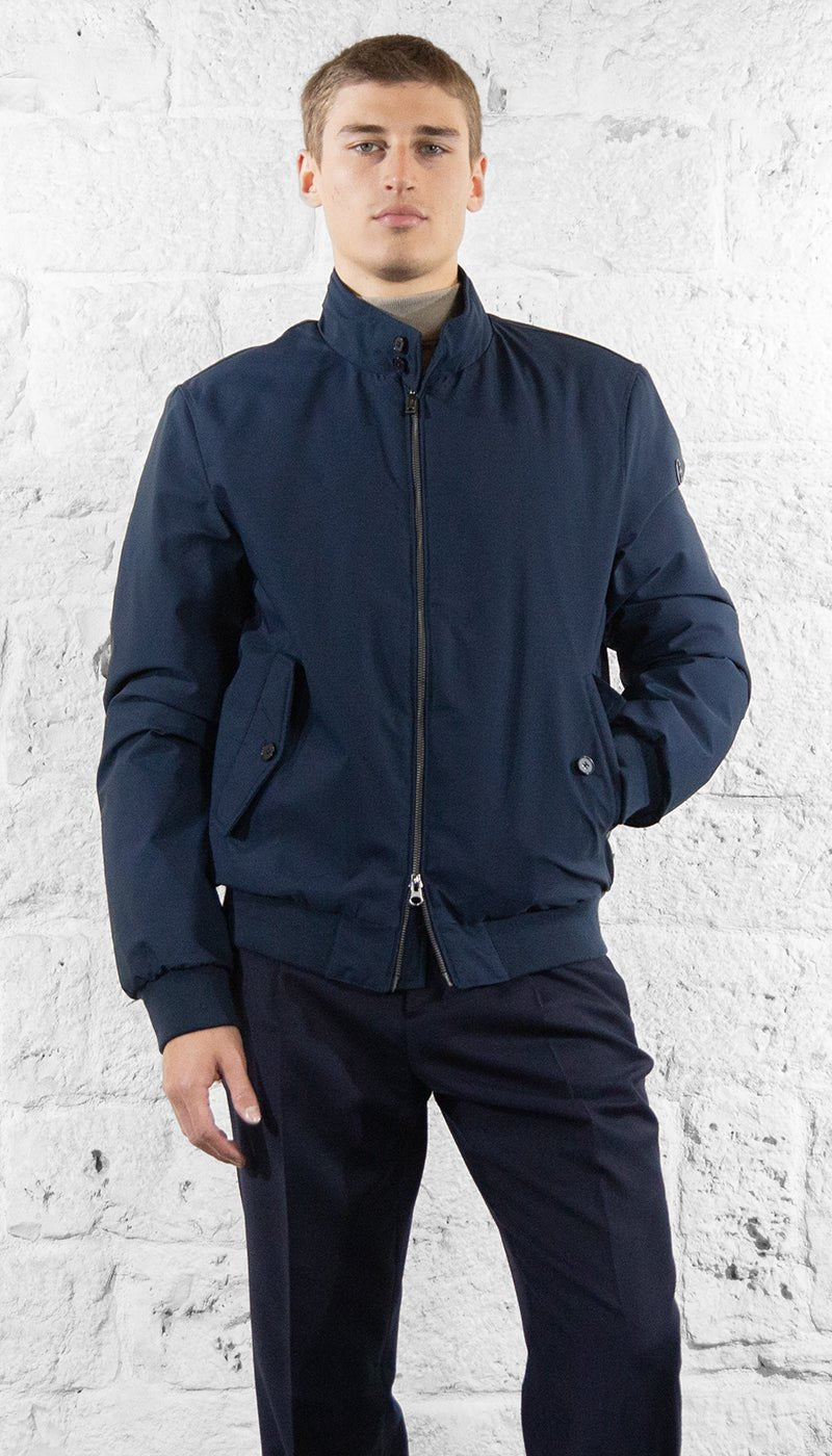 Conte Of Florence Giubbotto Uomo blu in tessuto Capispalla Uomo - Boutique Luisa Trendy