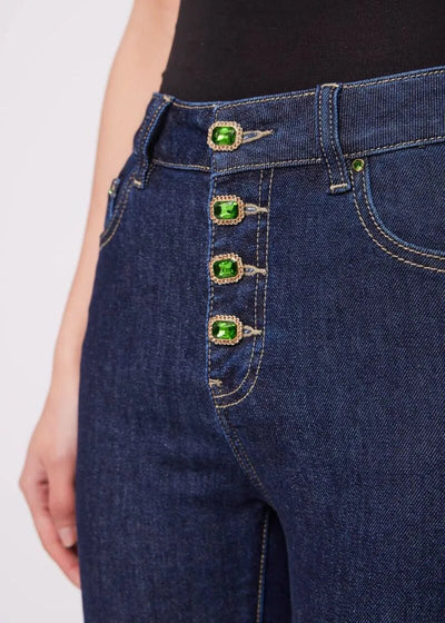 Denny Rose Jeans flare in misto cotone Jeans - Boutique Luisa Trendy