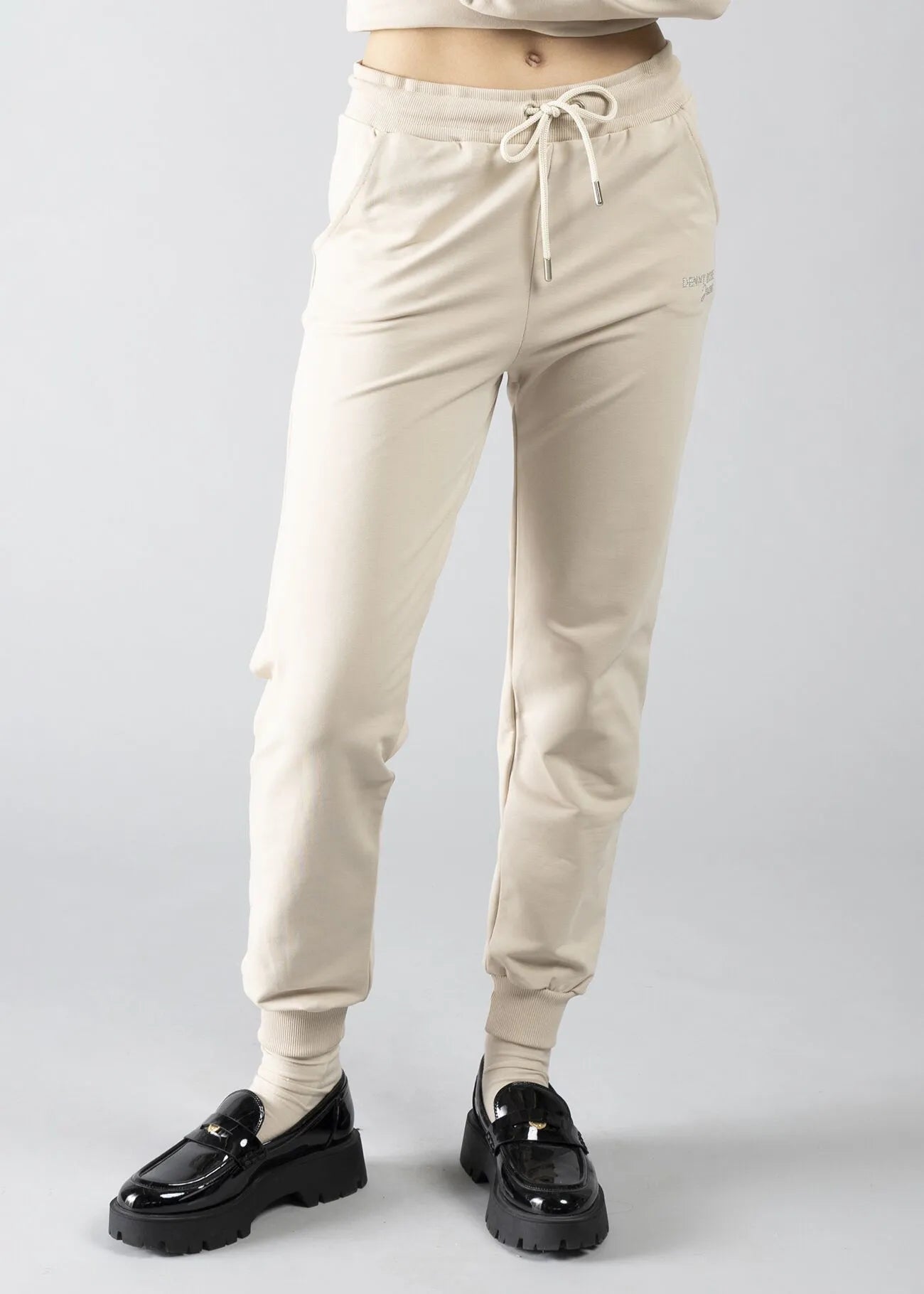 Denny Rose Jeans Pantalone in felpa con logo in strass Pantalone Donna - Boutique Luisa Trendy
