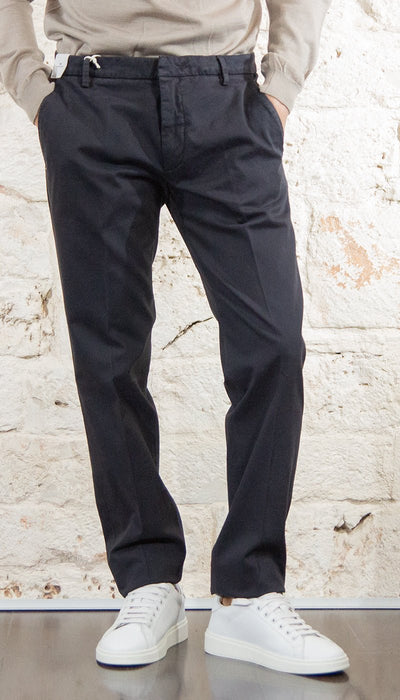 Entre Amis Pantalone in raso di cotone A268201/2549 Pantaloni Uomo - Boutique Luisa Trendy