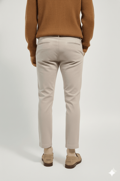 Entre Amis Pantalone slim corto tessuto armaturato Pantaloni Uomo - Boutique Luisa Trendy