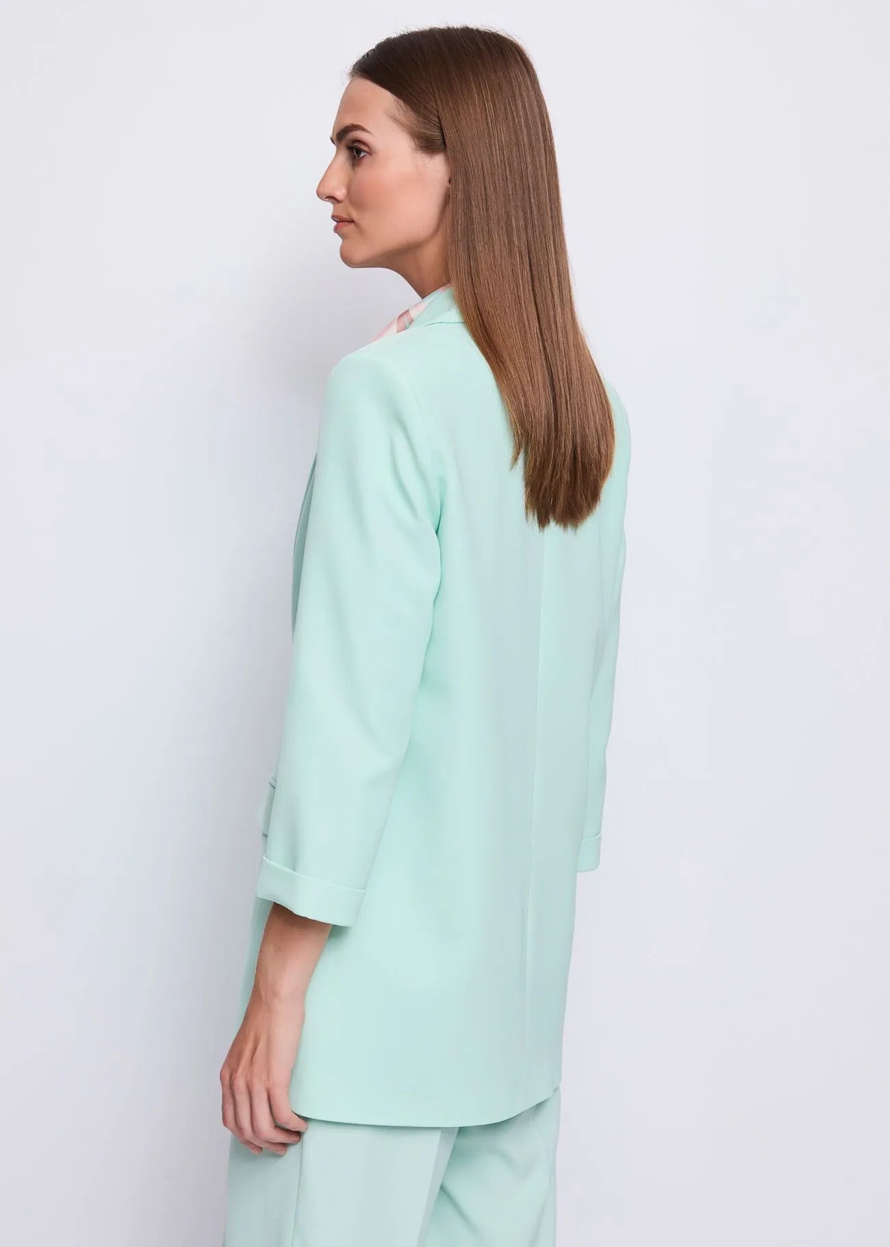 Gaudi Blazer da donna verde con revers a lancia