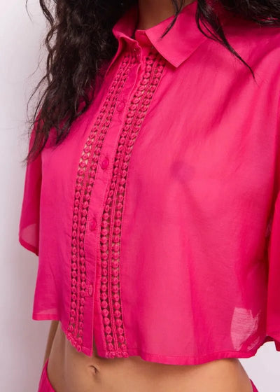 Gaudi Camicia cropped maniche corte Bluse e camicie - Boutique Luisa Trendy