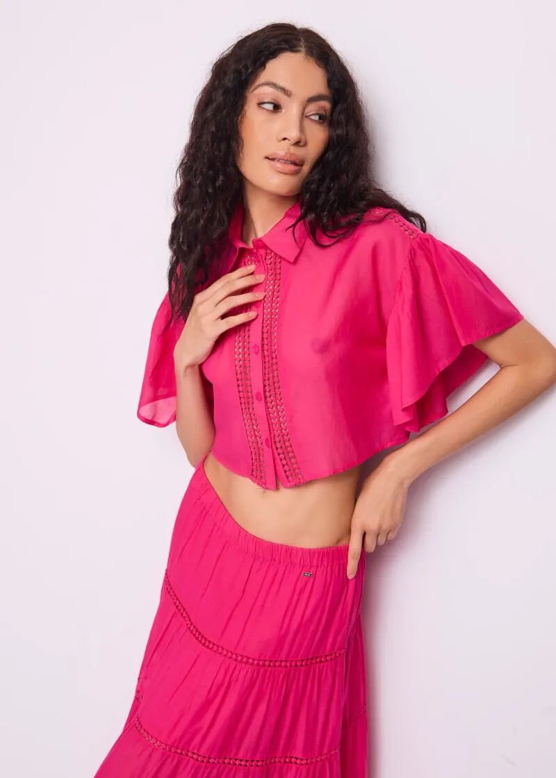 Gaudi Camicia cropped maniche corte Bluse e camicie - Boutique Luisa Trendy