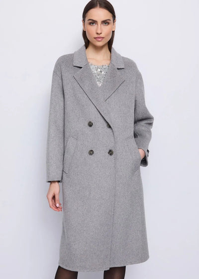 Gaudi Cappotto da donna in panno grigio oversize Capispalla Donna - Boutique Luisa Trendy