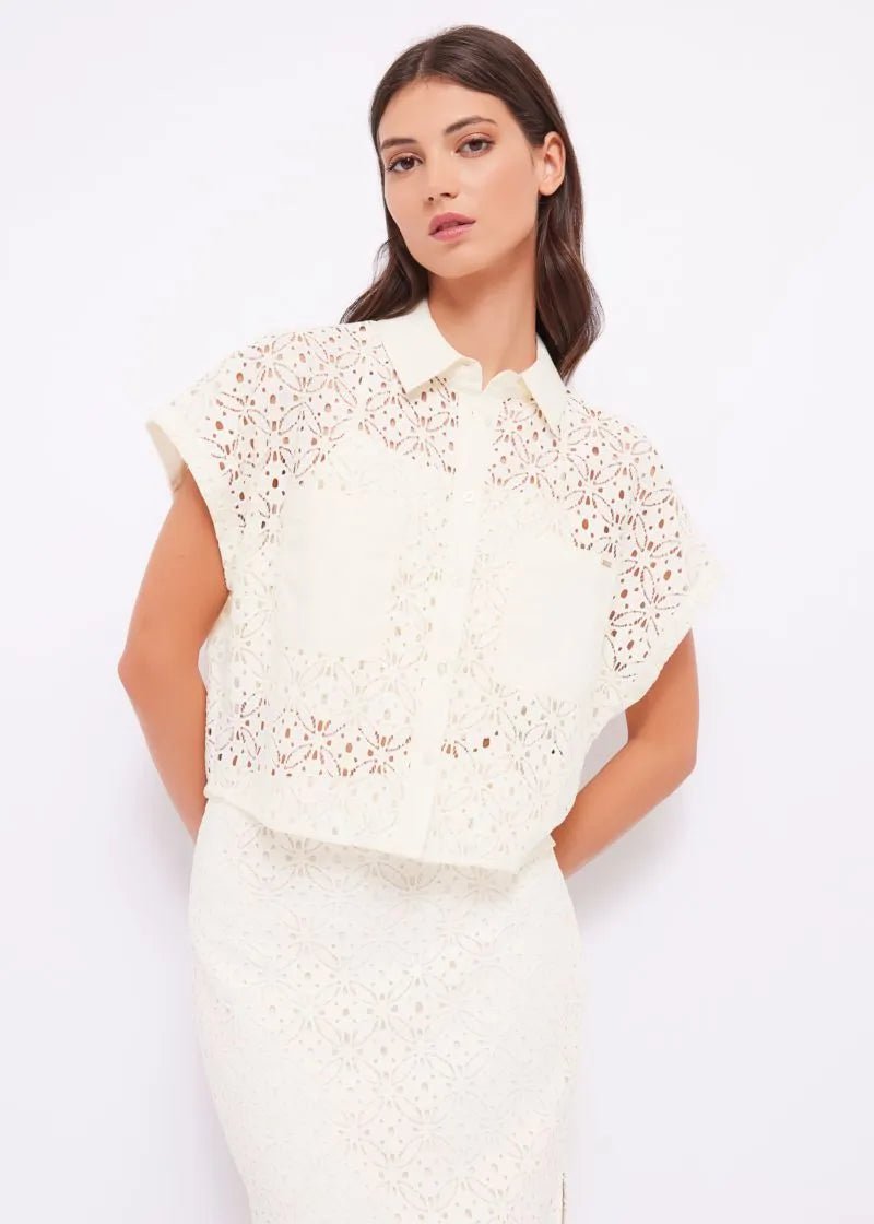 Gaudi Donna Camicia in pizzo Bluse e camicie - Boutique Luisa Trendy