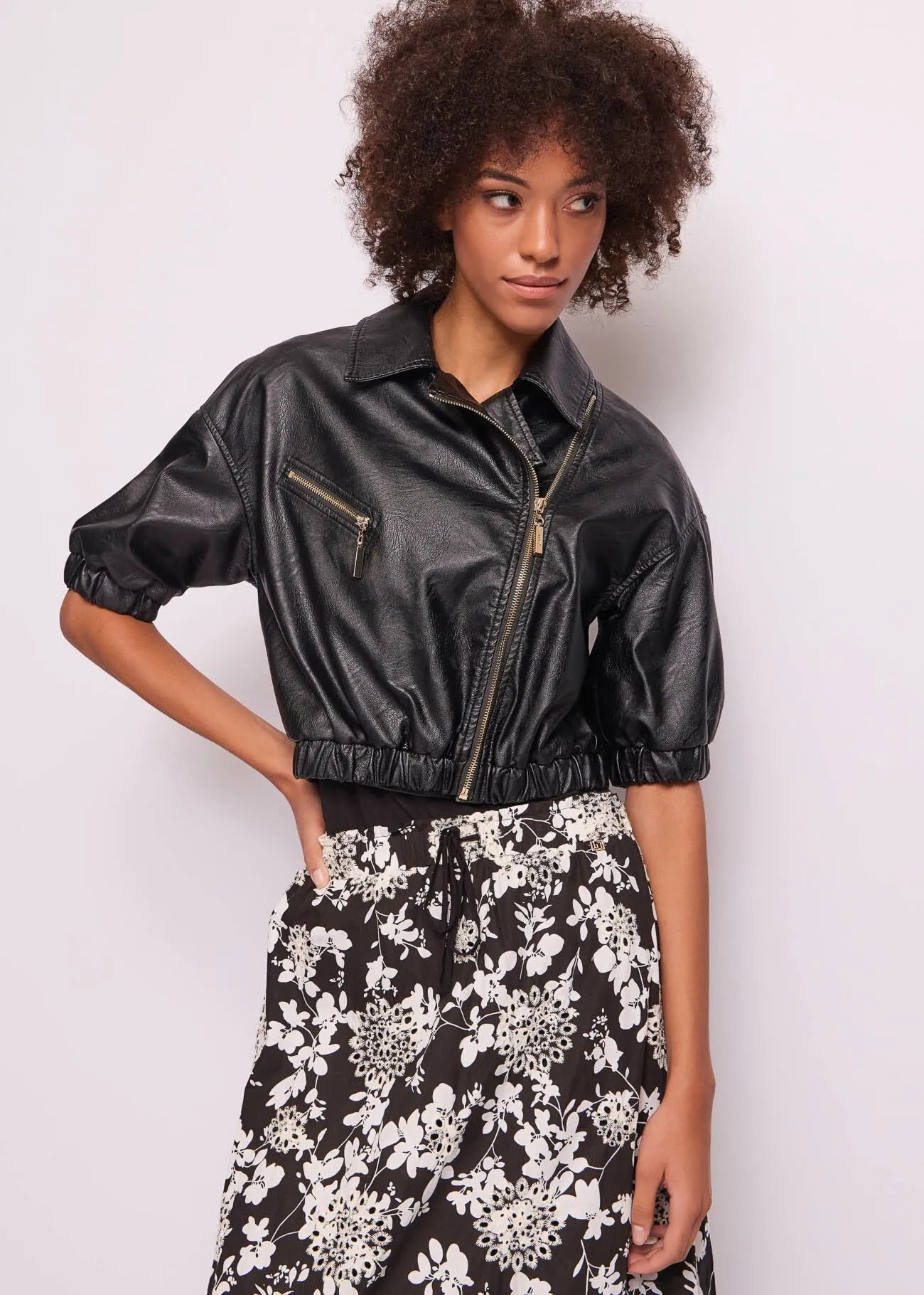 Gaudi Giacca biker donna con zip