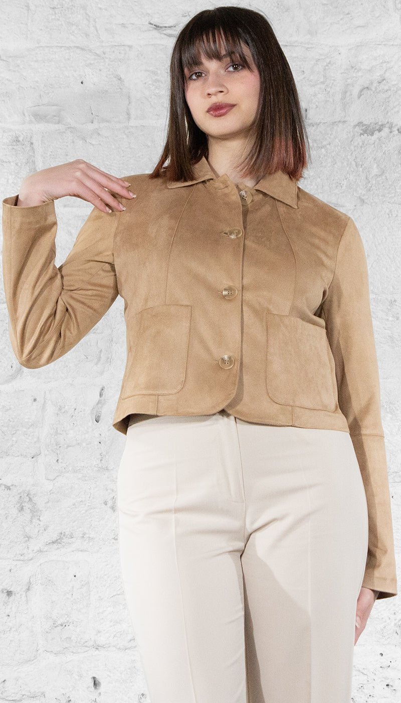 Gaudi Giacca corta scamosciata Capispalla Donna - Boutique Luisa Trendy