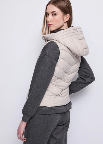 Gaudi Gilet da donna in nylon trapuntato con cappuccio Capispalla Donna - Boutique Luisa Trendy