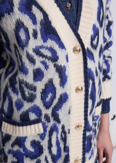 Gaudi Jeans Cardigan da donna con motivo jacquard Maglie e cardigan Donna - Boutique Luisa Trendy