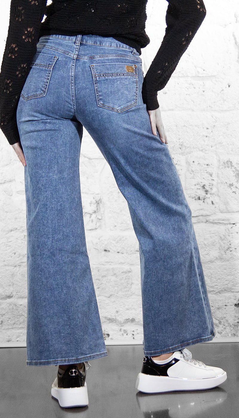 Gaudi Jeans flare bootcut in cotone used Jeans - Boutique Luisa Trendy