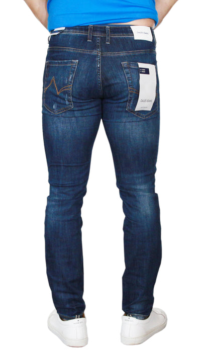 Gaudì Jeans Jeans skinny in denim di cotone indaco medio