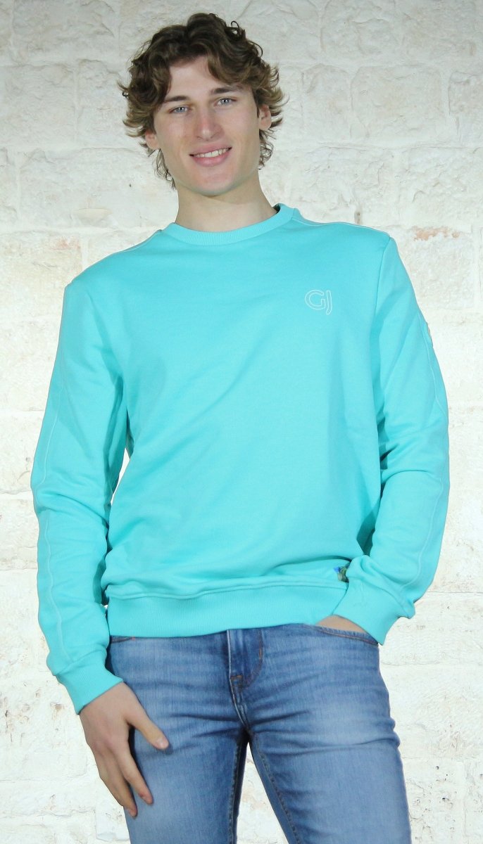 Gaudi Jeans Uomo Felpa in cotone con logo Boutique Luisa Trendy