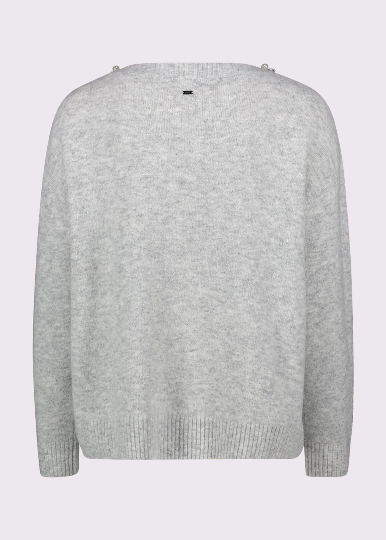 Gaudi Maglia grigia da donna con strass Maglie e cardigan Donna - Boutique Luisa Trendy