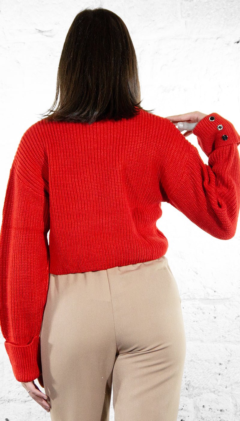 Gaudi Maglione collo alto cropped 521BD53033 Maglie e cardigan Donna - Boutique Luisa Trendy