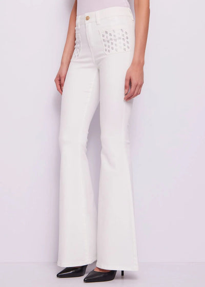 Gaudi Pantalone a zampa con tasche logo Pantalone Donna - Boutique Luisa Trendy
