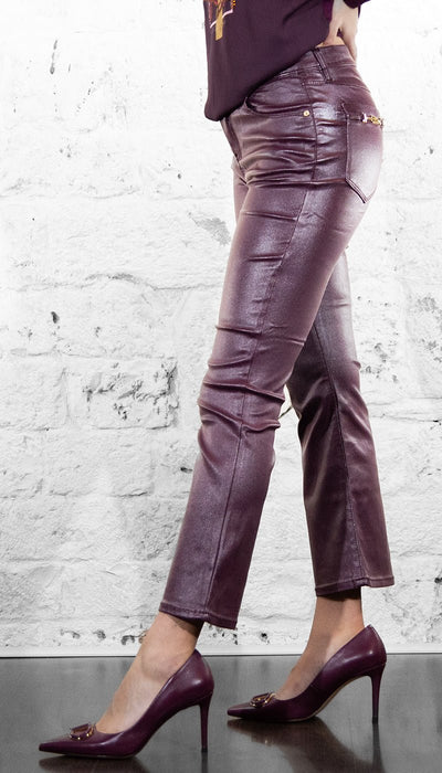 Gaudi Pantalone flare cropped effetto simil pelle 521BD25016 Pantalone Donna - Boutique Luisa Trendy