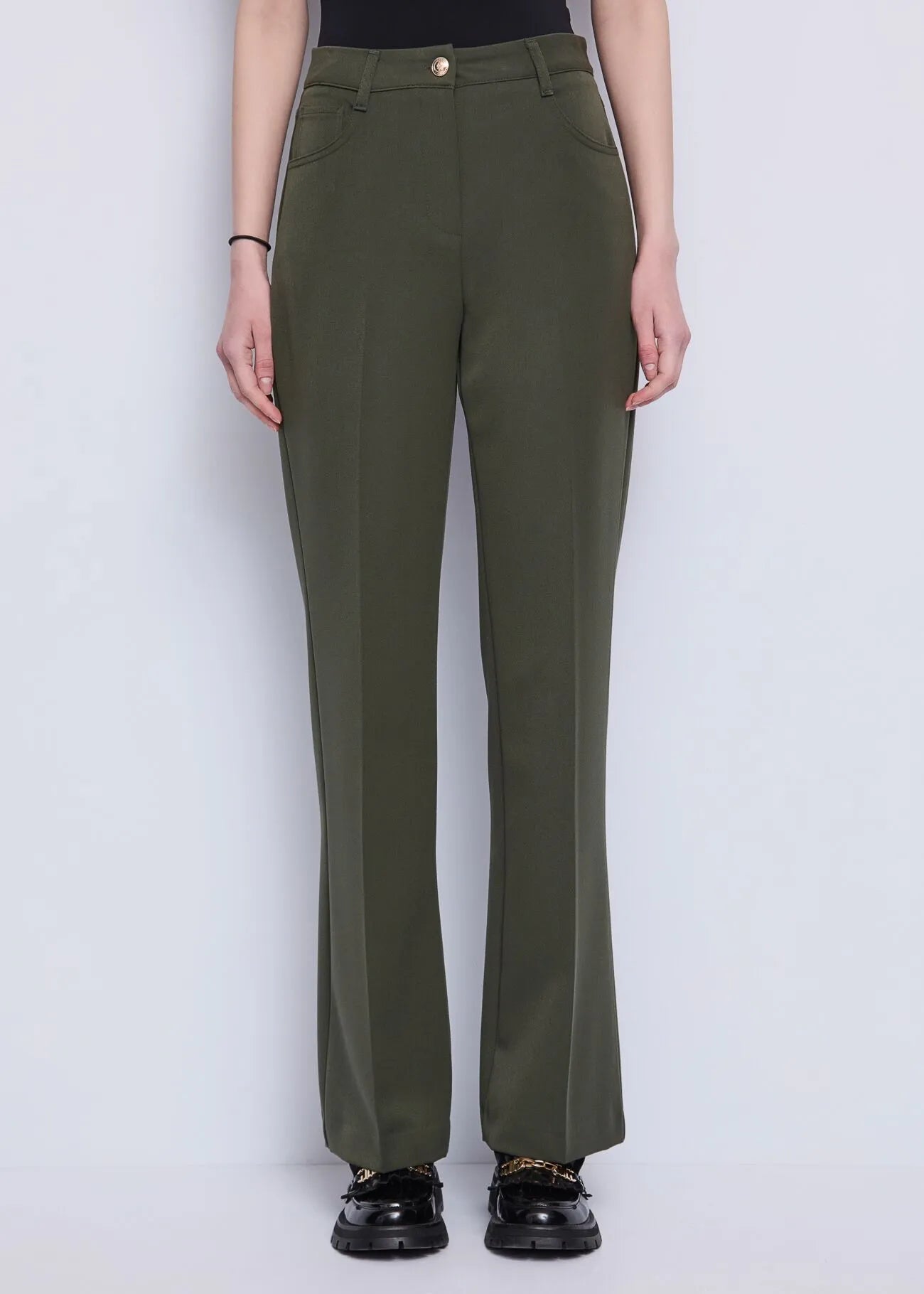 Gaudi Pantaloni da donna cinque tasche con piega stirata Pantalone Donna - Boutique Luisa Trendy