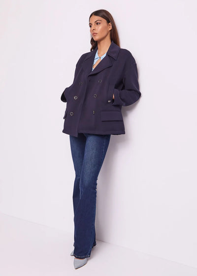 Gaudi Peacoat donna blu doppiopetto