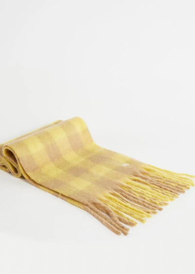 Gaudi Sciarpa check gialla Sciarpe e foulard - Boutique Luisa Trendy