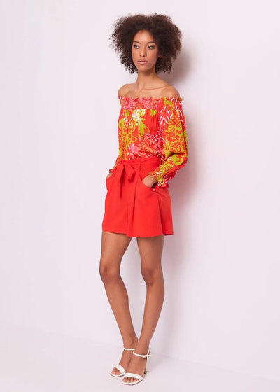 Gaudi Short con pinces e cintura Shorts - Boutique Luisa Trendy