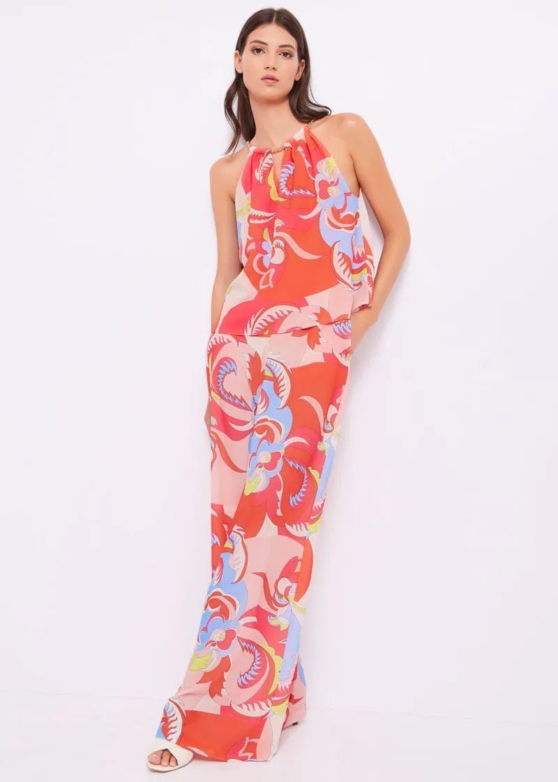Gaudi Top floreale in georgette T-Shirt e top - Boutique Luisa Trendy