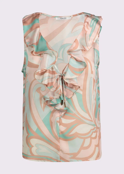 Gaudi Top in chiffon stampato T-Shirt e top - Boutique Luisa Trendy