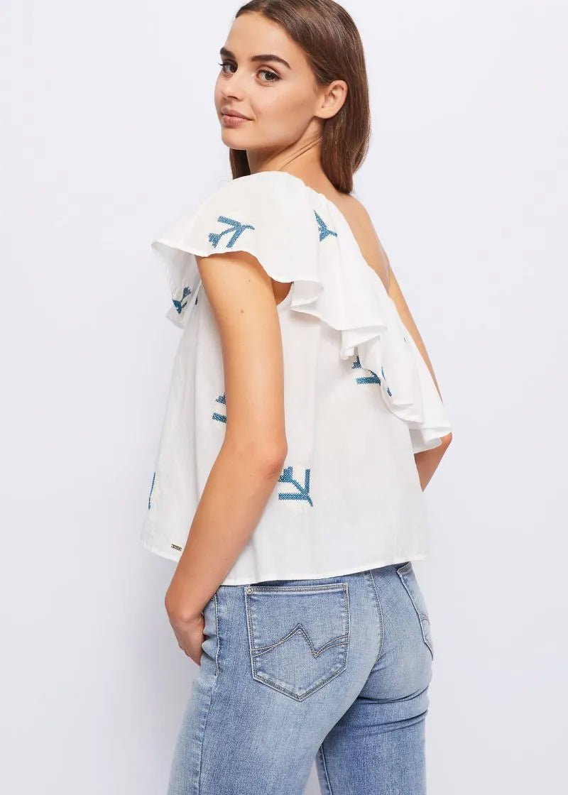 Gaudì Top in mussola con ricamo T-Shirt e top - Boutique Luisa Trendy