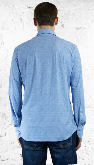 Grigio Camicia techno azzurro effetto fiammato Camicia e gilet - Boutique Luisa Trendy