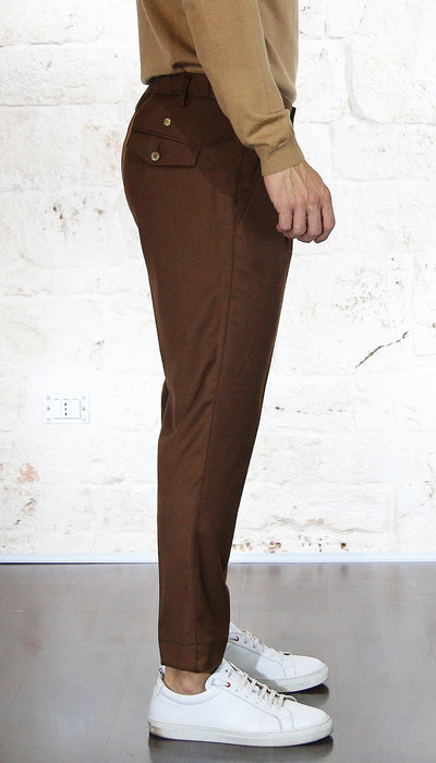 Havana & Co Pantalone corto con elastico in tessuto stretch