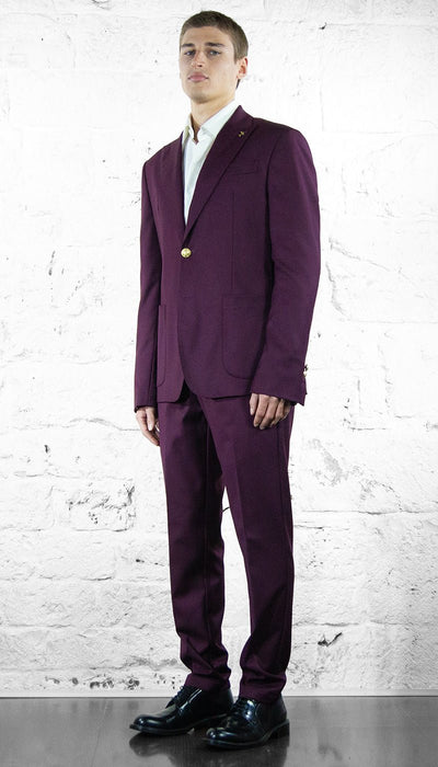 Havana & Co Abito uomo bordeaux slim fit Abiti e giacche - Boutique Luisa Trendy