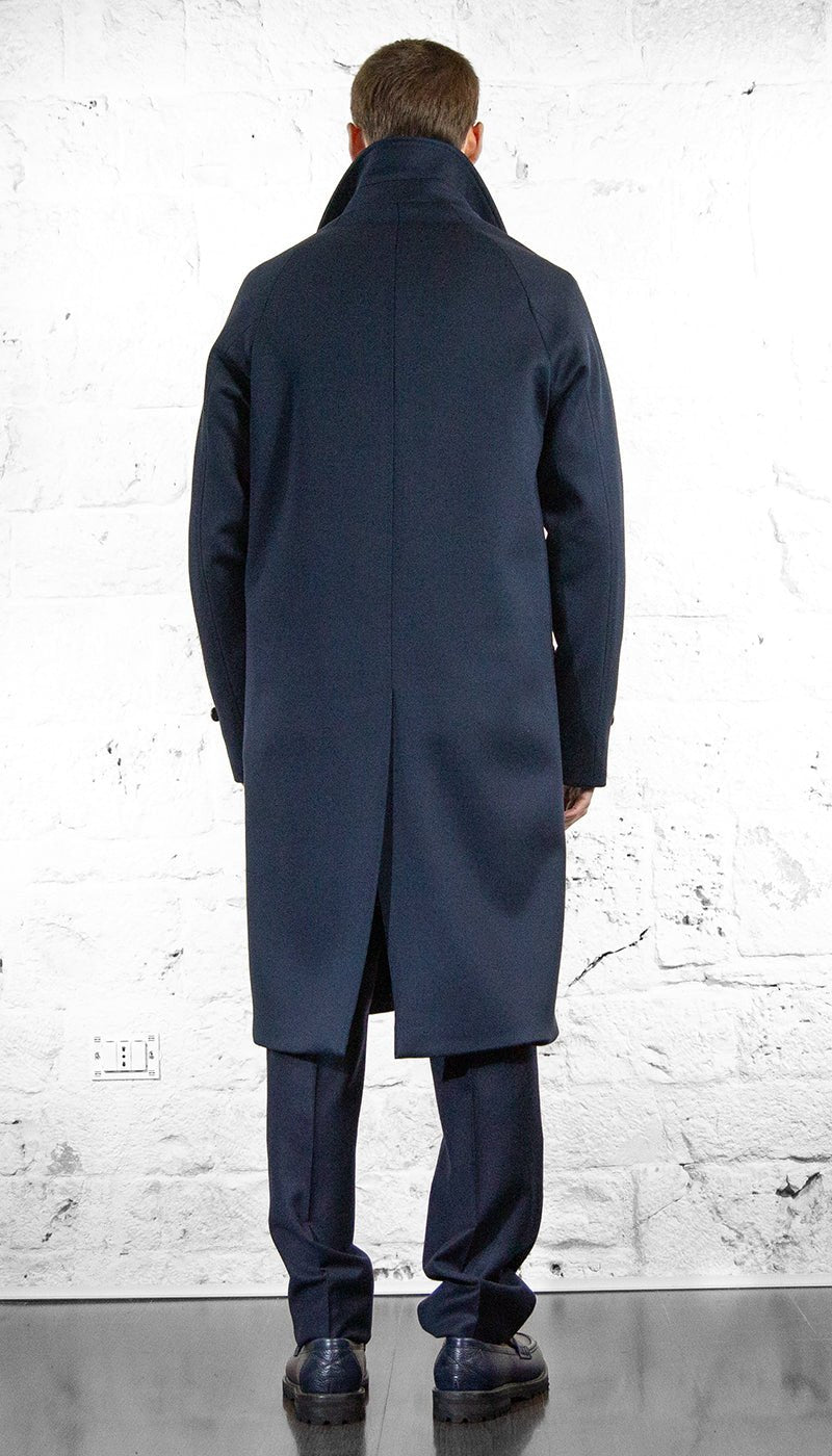 Havana & Co Cappotto lungo over blu Capispalla Uomo - Boutique Luisa Trendy