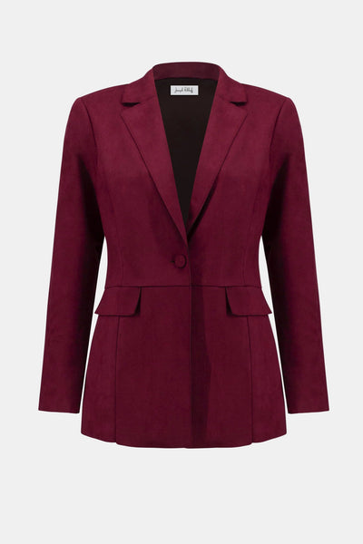 Joseph Ribkoff Blazer dritto in camoscio sintetico effetto scuba Capispalla Donna - Boutique Luisa Trendy