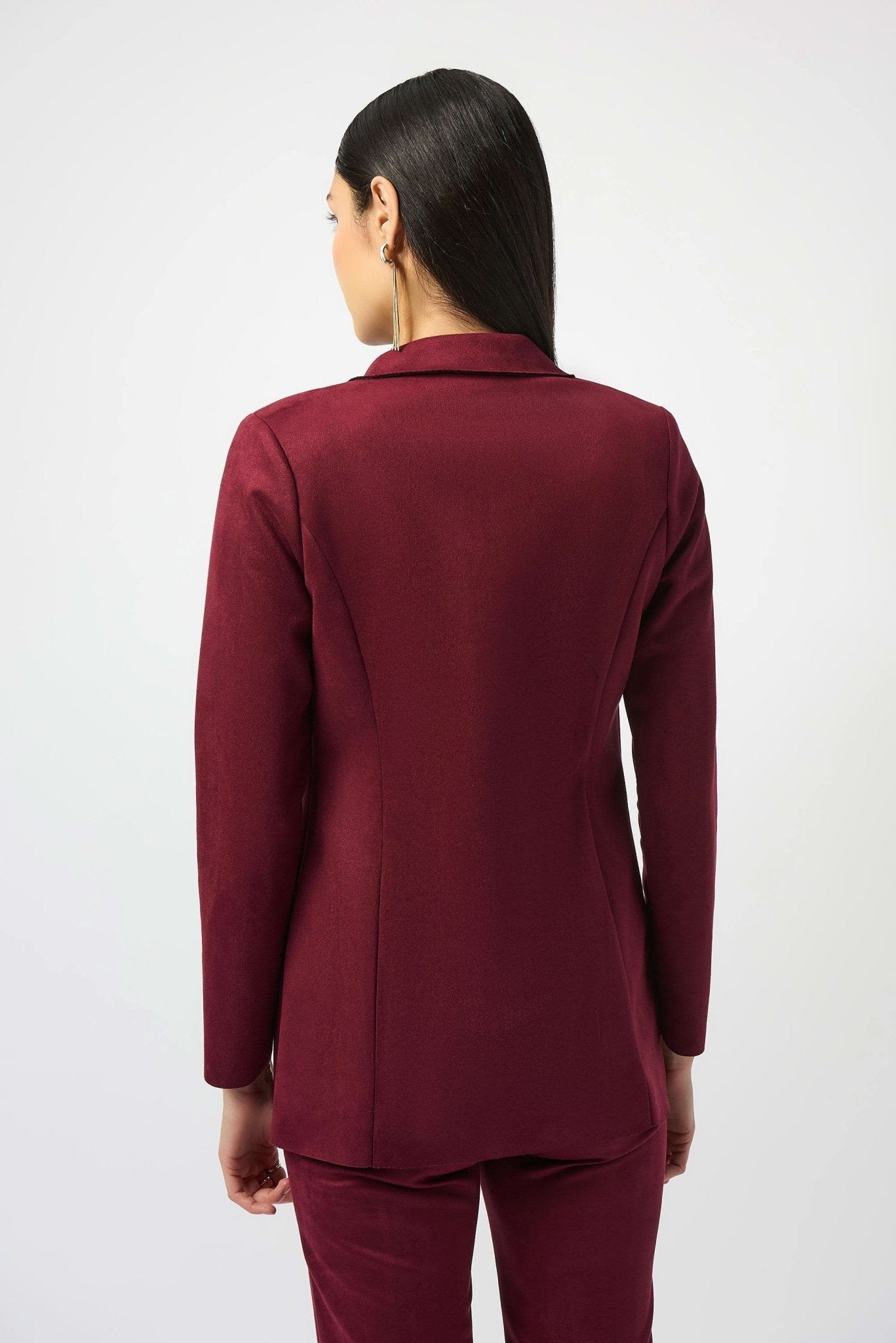 Joseph Ribkoff Blazer dritto in camoscio sintetico effetto scuba Capispalla Donna - Boutique Luisa Trendy