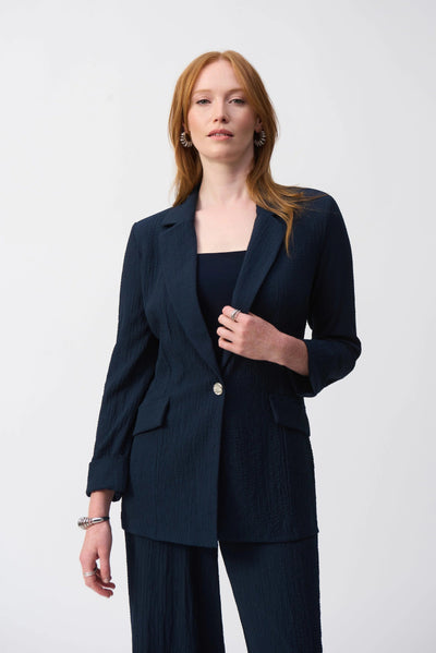 Joseph Ribkoff Blazer dritto in seersucker Capispalla Donna - Boutique Luisa Trendy