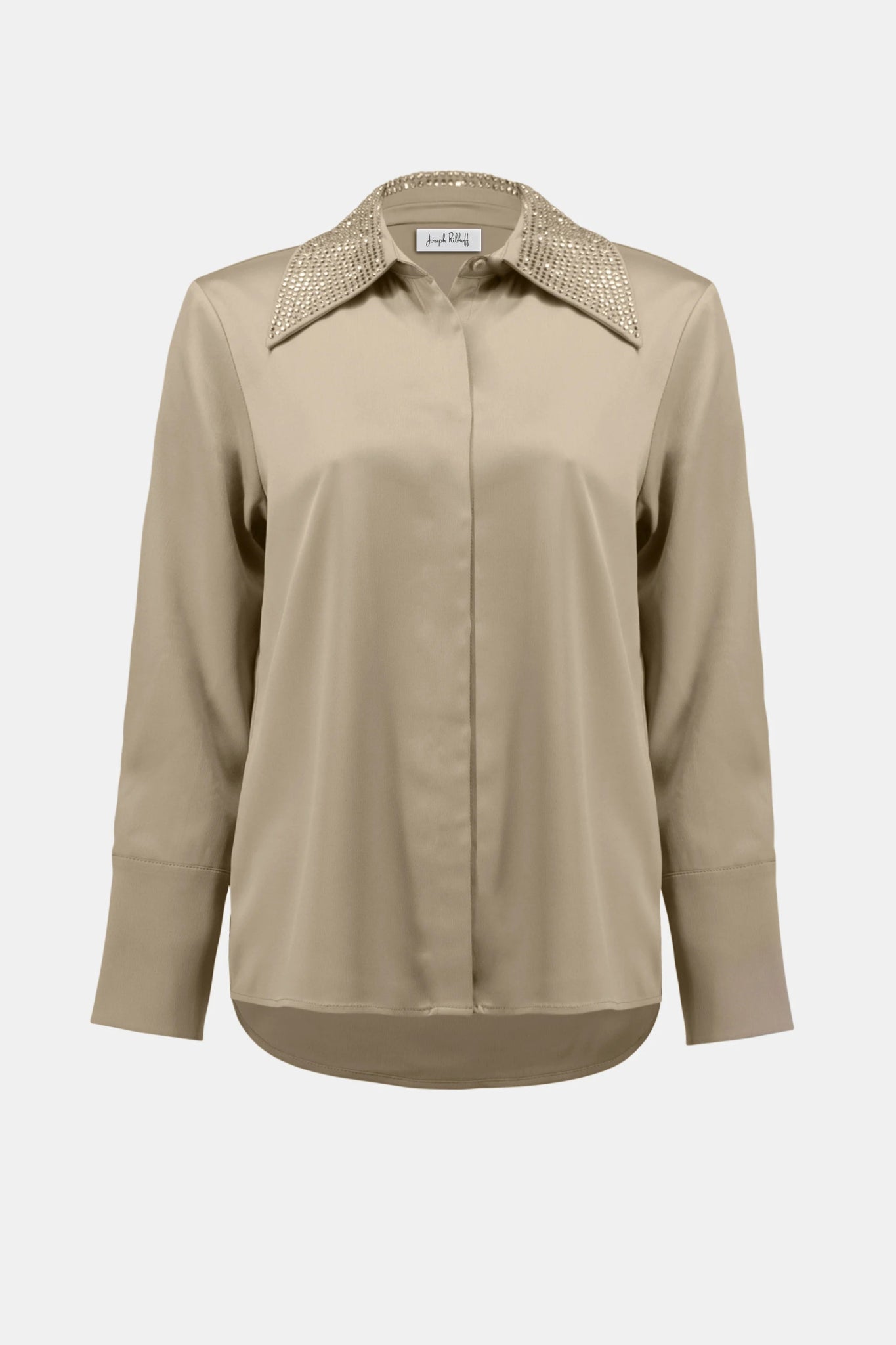 Joseph Ribkoff Blusa in raso e colletto in strass Bluse e camicie - Boutique Luisa Trendy