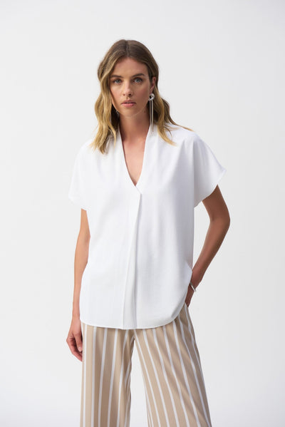 Joseph Ribkoff Blusa in tessuto scollo a V Bluse e camicie - Boutique Luisa Trendy