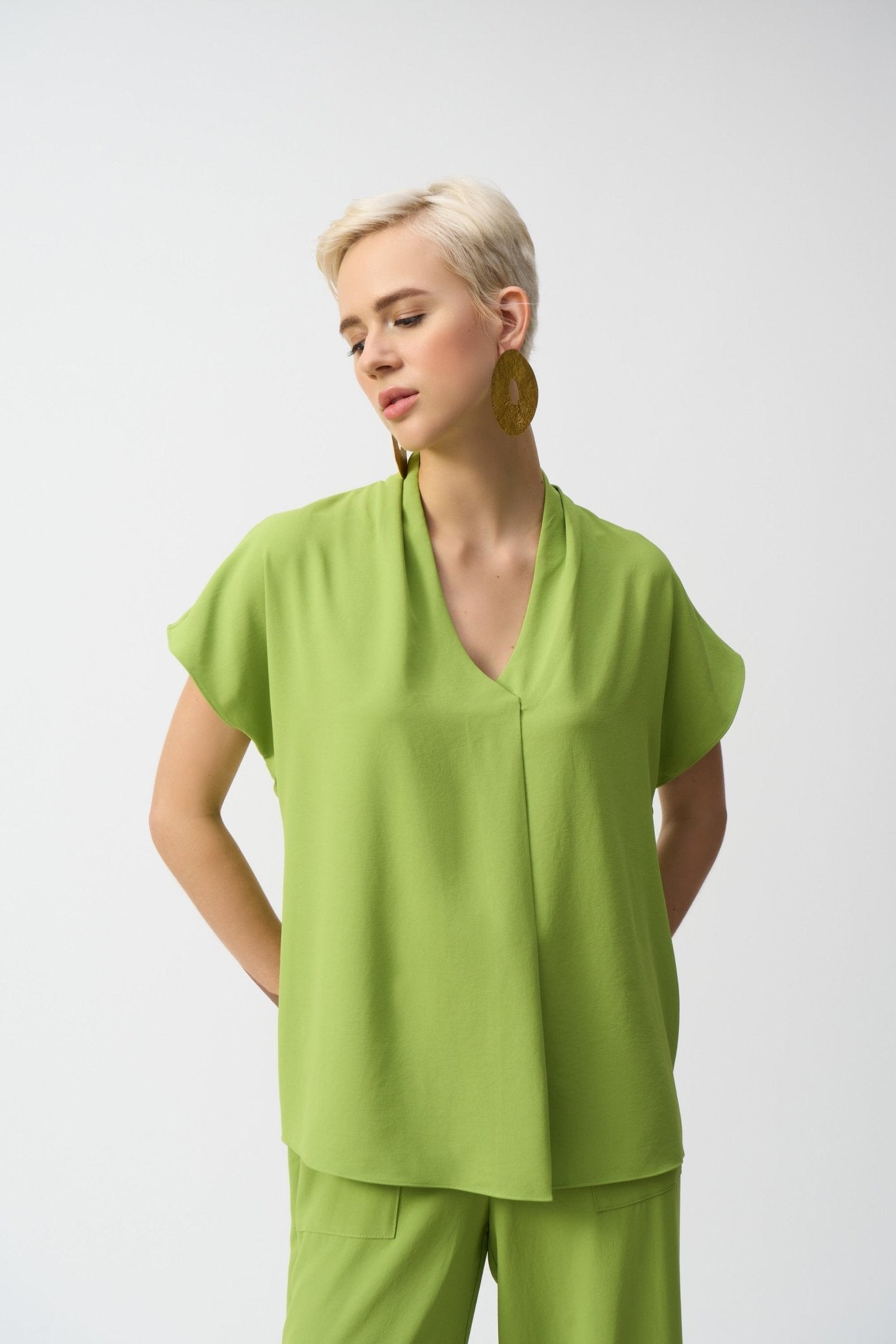 Joseph Ribkoff Blusa in tessuto scollo a V Bluse e camicie - Boutique Luisa Trendy