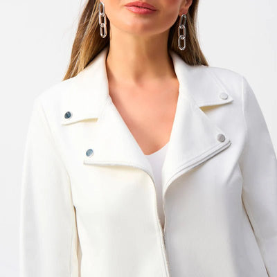 Joseph Ribkoff Giacca Chiodo effetto pelle Capispalla Donna - Boutique Luisa Trendy