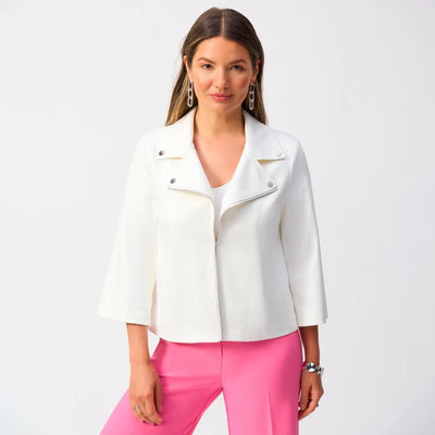 Joseph Ribkoff Giacca Chiodo effetto pelle Capispalla Donna - Boutique Luisa Trendy
