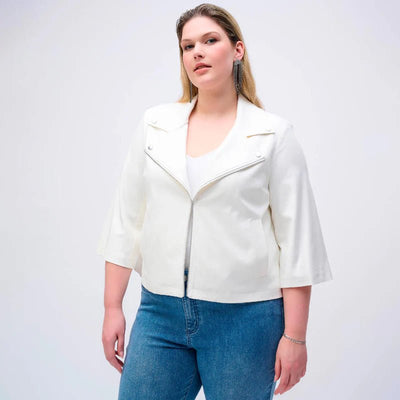 Joseph Ribkoff Giacca Chiodo effetto pelle Capispalla Donna - Boutique Luisa Trendy
