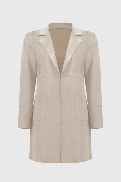 Joseph Ribkoff Giacca lunga in camoscio effetto scuba Capispalla Donna - Boutique Luisa Trendy