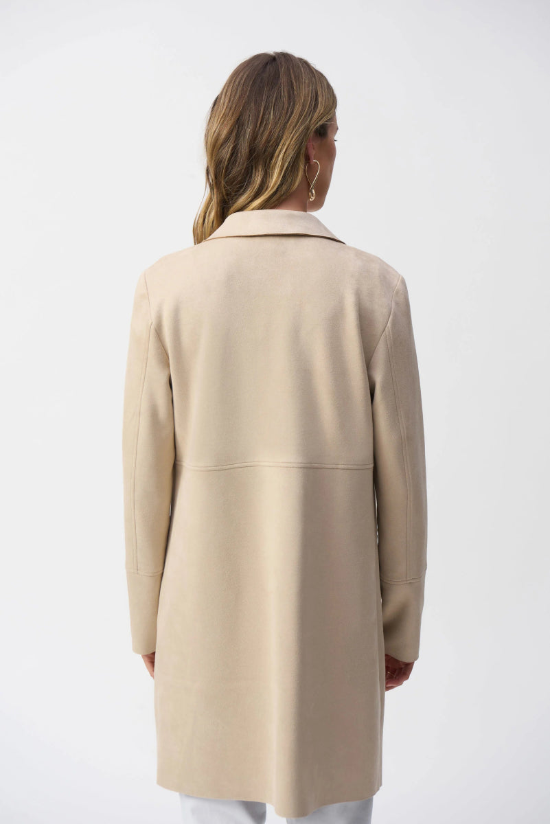 Joseph Ribkoff Giacca lunga in camoscio effetto scuba Capispalla Donna - Boutique Luisa Trendy