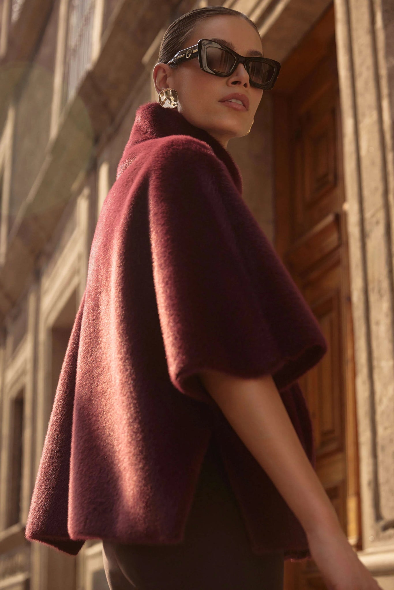 Joseph Ribkoff Giacca/cappa in eco pelliccia Capispalla Donna - Boutique Luisa Trendy